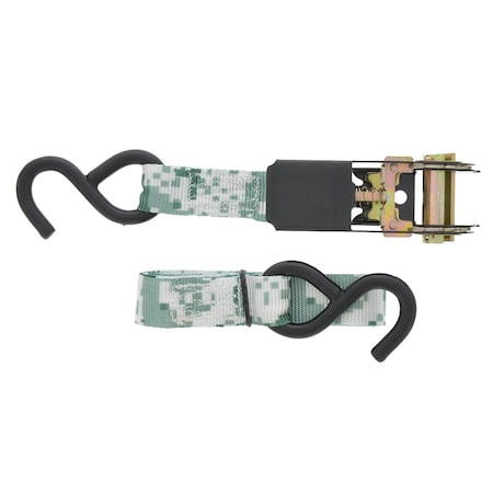 Jones Stephens 1in. x 9ft Camouflage Strap with Hooks S20301
